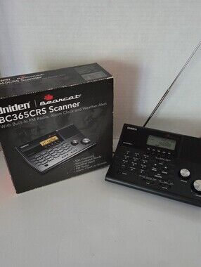 Uniden Bearcat BC365CRS 500 Channel Scanner/FM Radio/Alarm Clock/Weather Alert